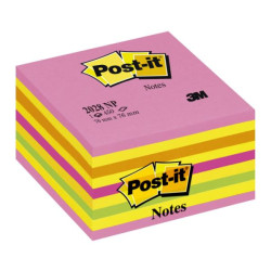 Cubi Post-it Neon 2028 NP- - 76x76 mm Fg. 450 colori rosa neon (x2) giallo neon (x4) arancio neon rosa ultra verde neon (Conf. 