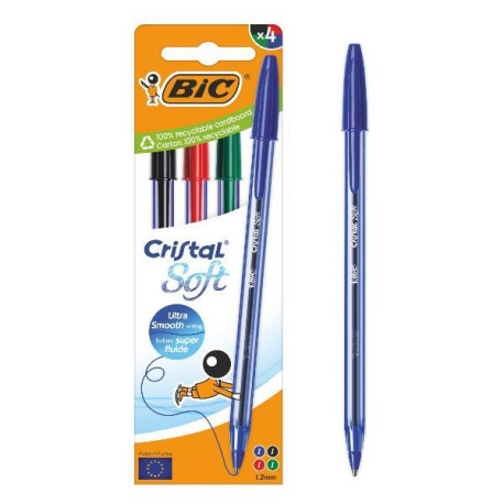 Bic CF4 CRISTAL MED ASSORTITO 1,2 MM