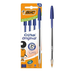 Bic CF4 CRISTAL MED BLU 1MM