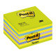 Cubi Post-it Neon 2028-NB- - 76x76 mm Fg. 450 colori verde ultra (x2) giallo neon (x4) blu ultra viola neon blu (conf. 1)