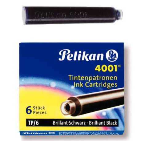 CARTUCCE D'INCHIOSTRO PELIKAN 4001  TP6  NERO