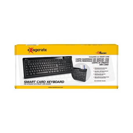 Hamlet Exagerate Smart Card Keyboard XKKITASCR - Tastiera - USB