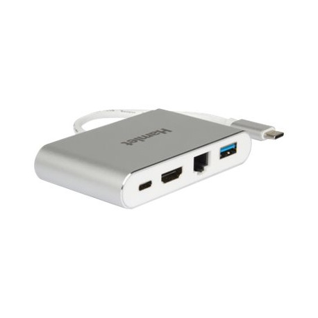 Hamlet HDKC-PD100 - Docking station - USB-C - HDMI - GigE