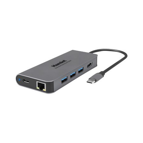 Hamlet HDKC-PD200 - Docking station - USB-C - HDMI - GigE