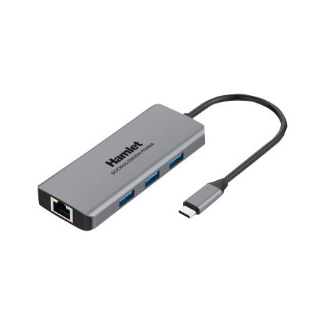 Hamlet HDKC-PD200A - Docking station - USB-C - HDMI - GigE