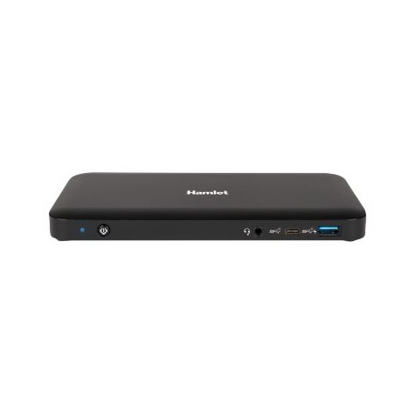 Hamlet HDOCKS600C - Docking station - USB-C 3.2 Gen 2 - HDMI, 2 x DP - GigE