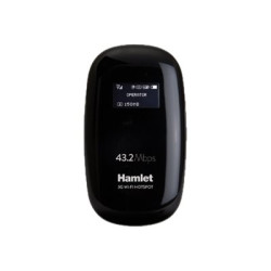 Hamlet HHTSPT3GM42 - Hotspot mobile - 3G - 43.2 Mbps - 802.11b/g/n