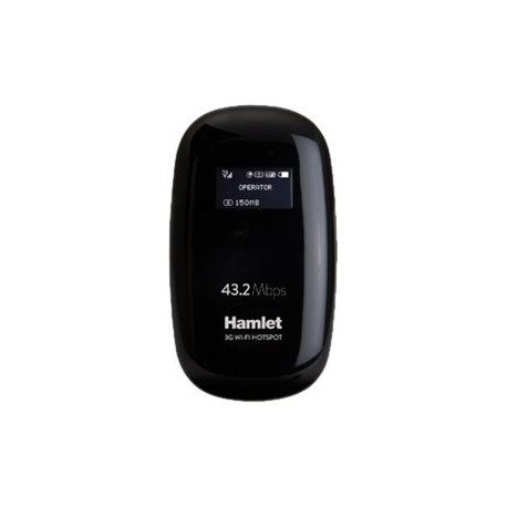 Hamlet HHTSPT3GM42 - Hotspot mobile - 3G - 43.2 Mbps - 802.11b/g/n