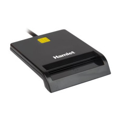 Hamlet HUSCR311C - Lettore di SMART card - USB-C 3.1 Gen 1 - nero