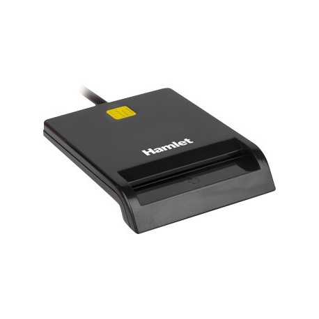 Hamlet HUSCR311C - Lettore di SMART card - USB-C 3.1 Gen 1 - nero