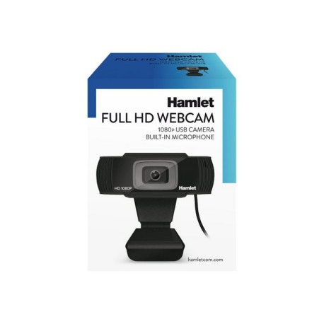 Hamlet HWCAM1080 - Webcam - colore - 2 MP - 1920 x 1080 - audio - USB