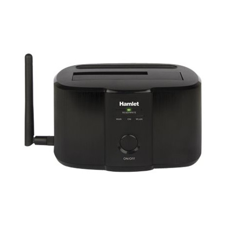 Hamlet HXDDWIFI - Server NAS - SATA 6Gb/s - USB 3.0 / Ethernet 10/100 / 802.11b/g/n