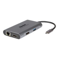 Hamlet PD400D - Docking station - USB-C - 2 x HDMI - GigE