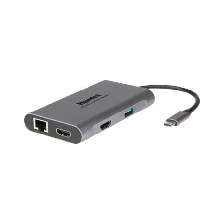 Hamlet PD400H - Docking station - USB-C - 2 x HDMI - GigE