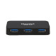 Hamlet XHUB430BKPW - Hub - 4 x SuperSpeed USB 3.0 - desktop