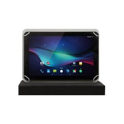 Hamlet XPADCV100BK - Flip cover per tablet - finta pelle - nero - 10"