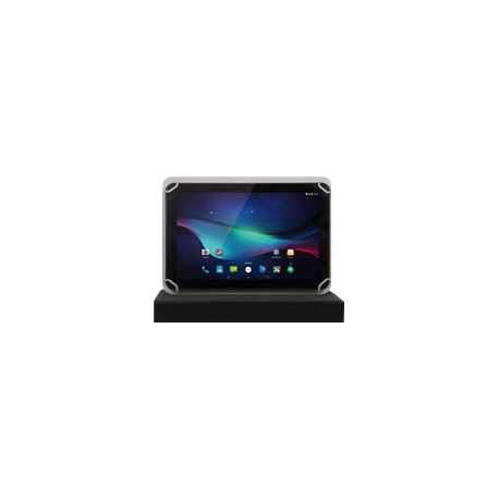 Hamlet XPADCV100BK - Flip cover per tablet - finta pelle - nero - 10"