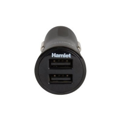 Hamlet XPW12U234 - Adattatore alimentazione per auto - 17 Watt - 3400 mA - Fast Charge (USB)