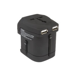 Hamlet XPW2UTRAVEL - Alimentatore - 2100 mA - 2 connettori di uscita (USB)