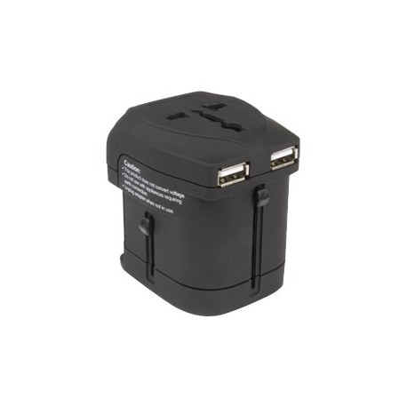 Hamlet XPW2UTRAVEL - Alimentatore - 2100 mA - 2 connettori di uscita (USB)