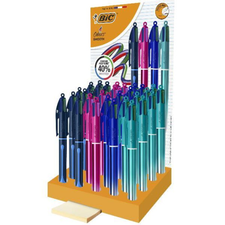 Bic 4 COLOURS SMOOTH - ESPOSITORE 36 PEZZI