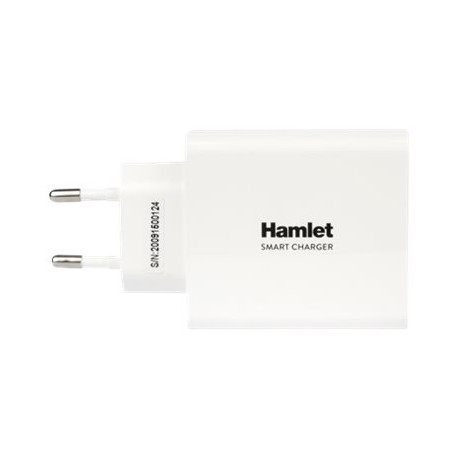 Hamlet XPWCU425 - Alimentatore - 25 Watt - 2.4 A - 4 connettori di uscita (USB)