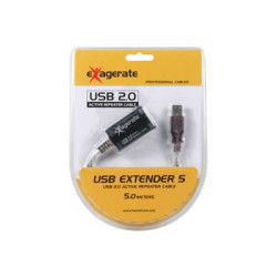 Hamlet XUREP5 - Prolunga USB - USB (F) a USB (M) - 5 m - attivo