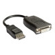 Hamlet XVADP12-DVAC - Adattatore video - DisplayPort (M) a DVI-I (F) - DisplayPort 1.2 - supporto 4K, attivo