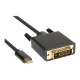 Hamlet XVAUC-DV4K20 - Cavo adattatore - USB-C (M) a DVI (M) - 2 m - viti a serraggio manuale, supporto 4K