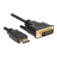 Hamlet XVCHDM-DV18 - Cavo adattatore - HDMI maschio a DVI-D maschio - 1.8 m - supporto 1080p