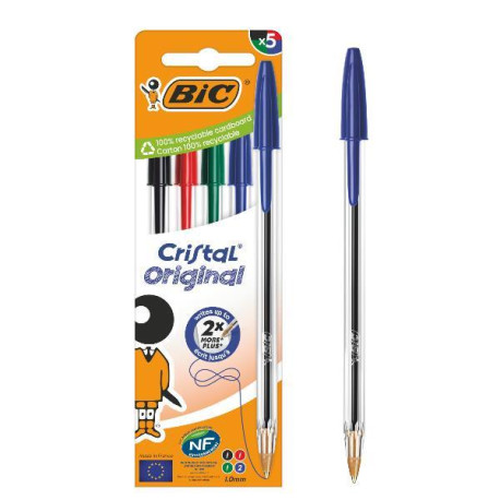 Bic CF5 CRISTAL MED BLU 1MM