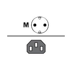 IBM - Cavo di alimentazione - IEC 60320 C13 a CEE 7/7 (M) - 230 V c.a. V - 4.3 m - Europa - per P/N: 53951AX, 53951KX, 53952AX,