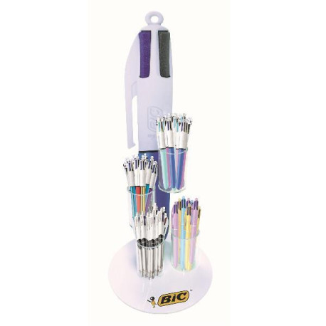 Bic PENNE A SFERA 4 COLOURS - Espositore 108pz