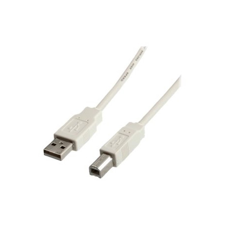 ITB Solution - Cavo USB - USB (M) a USB Tipo B (M) - USB 2.0 - 4.5 m - bianco