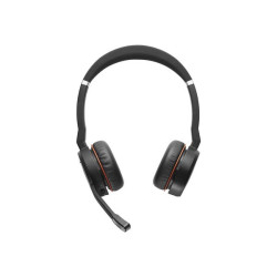 Jabra Evolve 75 SE UC Stereo (SME) - Cuffie con microfono - over ear - Bluetooth - senza fili - eliminazione rumore attivata - 