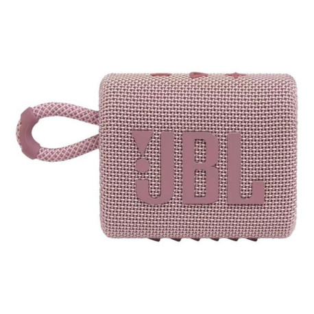 JBL Go 3 - Altoparlante - portatile - senza fili - Bluetooth - 4.2 Watt - rosa