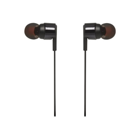 JBL T210 - Auricolari con microfono - in-ear - cablato - jack 3,5 mm - nero