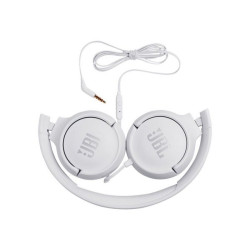 JBL TUNE 500 - Cuffie con microfono - on-ear - cablato - jack 3,5 mm - bianco