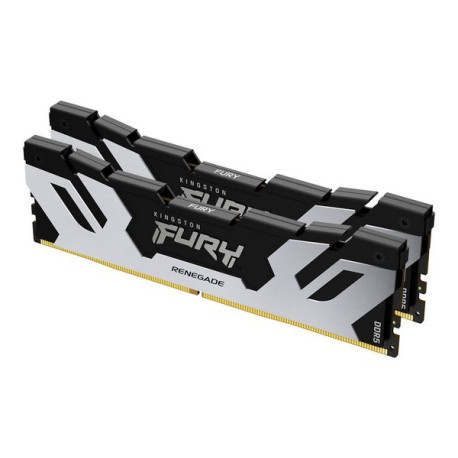 Kingston FURY Renegade Silver - DDR5 - kit - 48 GB: 2 x 24 GB - DIMM 288-PIN - 6400 MHz / PC5-51200 - CL32 - 1.4 V - senza buff