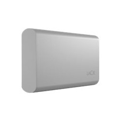 LaCie Portable SSD STKS1000400 - SSD - 1 TB - esterno (portatile) - USB (USB-C connettore) - moon silver - con Seagate Rescue D