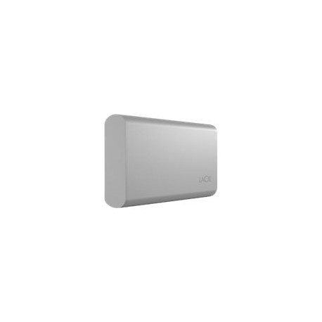 LaCie Portable SSD STKS1000400 - SSD - 1 TB - esterno (portatile) - USB (USB-C connettore) - moon silver - con Seagate Rescue D