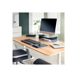 Leitz Ergo - Tappetino per mouse con poggiapolso - adjustable - grigio scuro