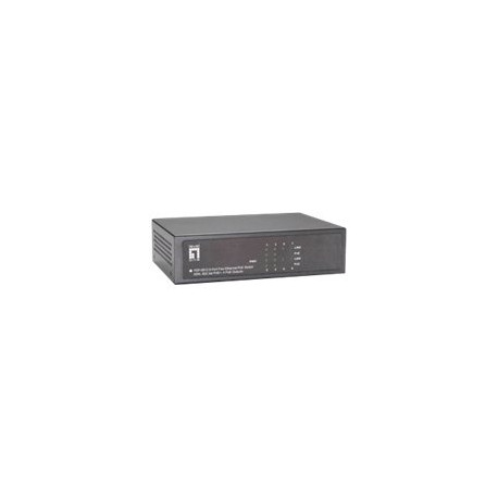 LevelOne FEP-0511 - Switch - 5 x 10/100 (PoE+) - desktop - PoE+ (65 W)