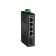 LevelOne Infinity IES-0510 - Switch - unmanaged - 4 x 10/100 + 1 x 100Base-FX - montabile su rail DIN - alimentazione CC