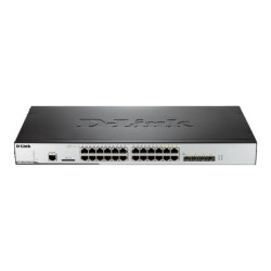 D-Link DWS 3160 - Switch - gestito - 20 x 10/100/1000 (PoE) + 4 x combo Gigabit SFP - montabile su rack - PoE