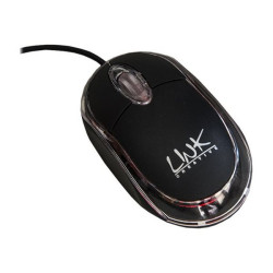 Link - Mouse - ottica - 3 pulsanti - cablato - USB - nero