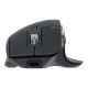 Logitech Master Series MX MASTER 3S - Mouse - ergonomico - ottica - 7 pulsanti - senza fili - Bluetooth, 2.4 GHz - ricevitore U