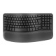 Logitech Wave Keys - Tastiera - senza fili - 2.4 GHz, Bluetooth LE - QWERTY - italiana - grafite