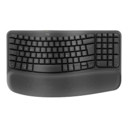 Logitech Wave Keys - Tastiera - senza fili - 2.4 GHz, Bluetooth LE - QWERTY - italiana - grafite