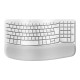 Logitech Wave Keys - Tastiera - senza fili - 2.4 GHz, Bluetooth LE - QWERTY - italiana - Off-White